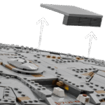 Конструктор USS Enterprise NCC-1701-D 10356 — звездолёт Star Trek из 3600 деталей с 9 мини-фигурками и подставкой