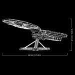 Конструктор USS Enterprise NCC-1701-D 10356 — звездолёт Star Trek из 3600 деталей с 9 мини-фигурками и подставкой