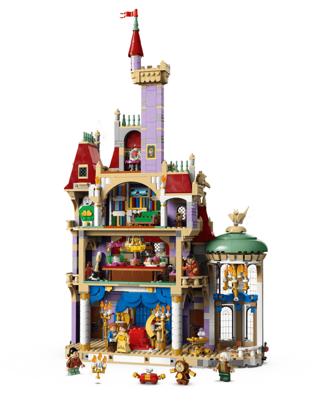 Конструктор Замок Красавицы и Чудовища 43263 — 4-уровневый замок Disney Princess с вращающимся бальным залом из 2916 деталей