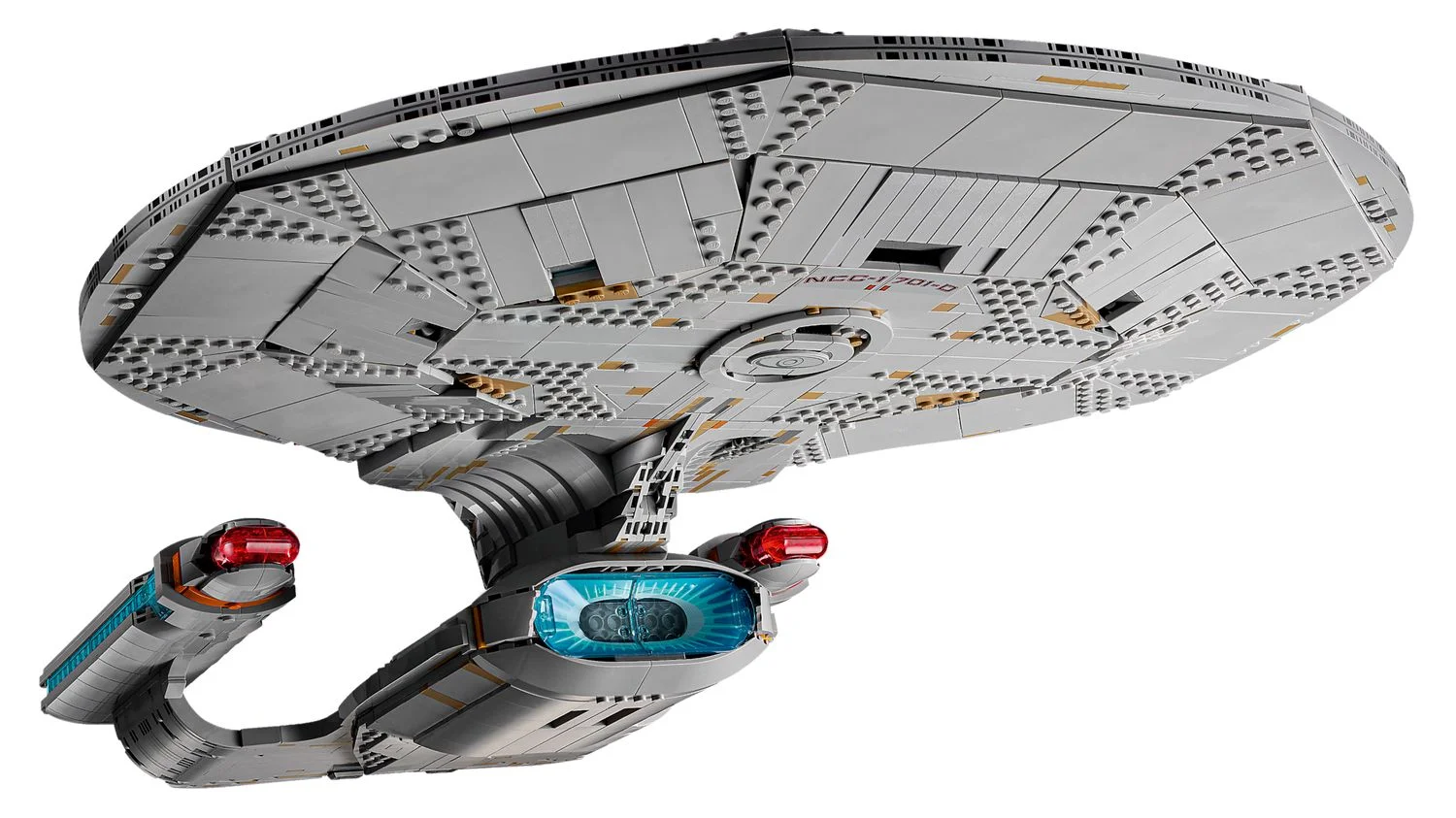 Боковой ракурс LEGO Star Trek Enterprise 10356