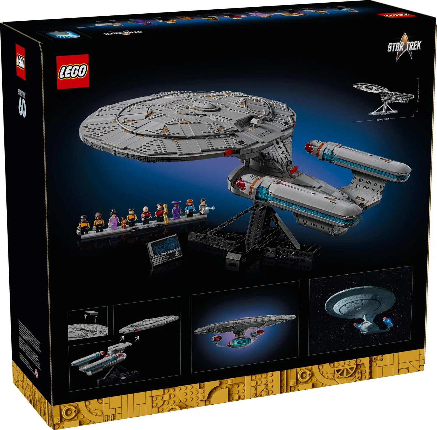 Коробка LEGO Star Trek Enterprise 10356 в деталях