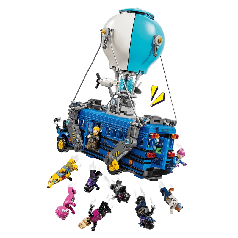LEGO Fortnite Battle Bus 77073, колёса и ходовая