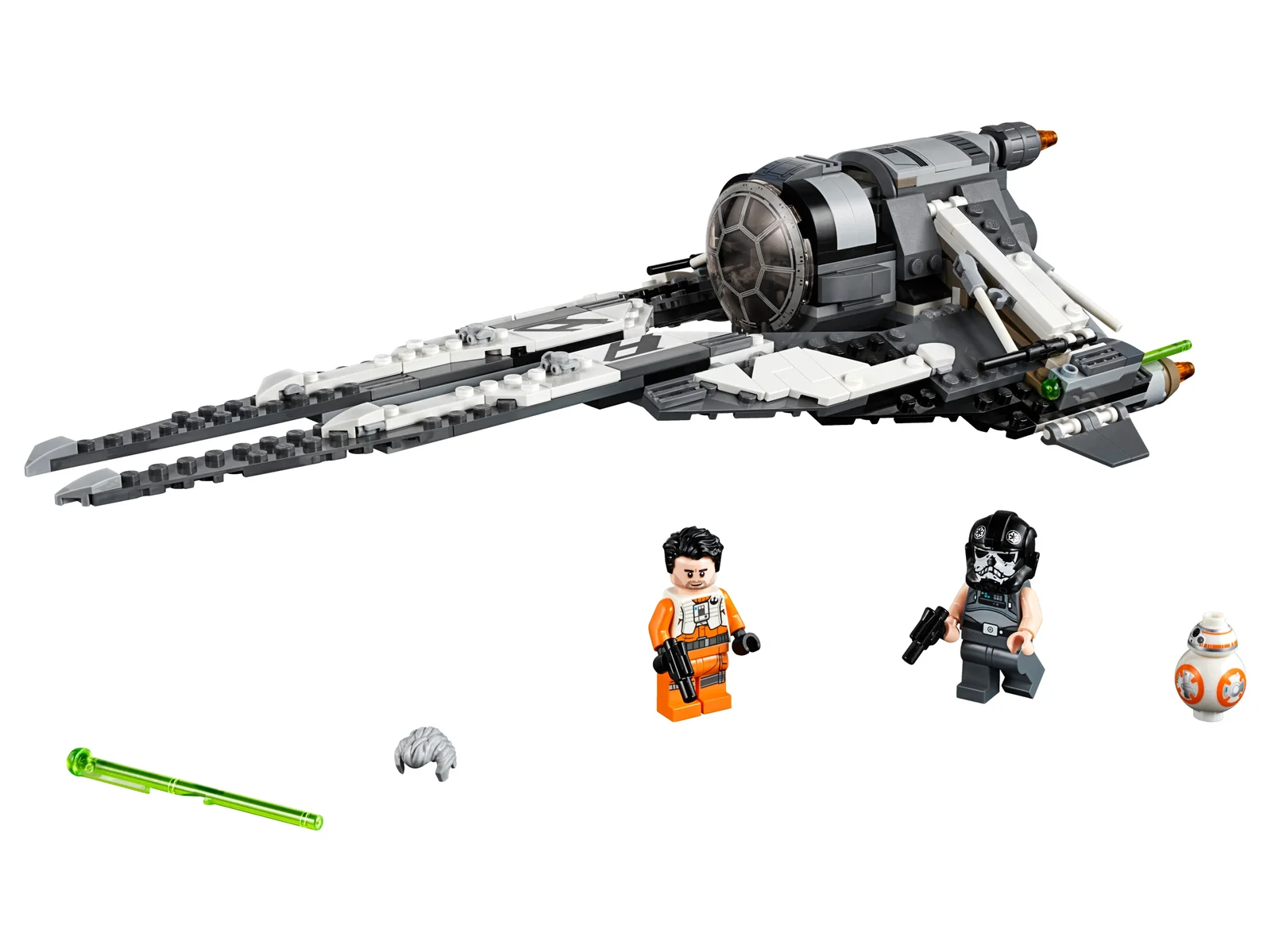 LEGO Black Ace TIE Interceptor 75242 — общий вид перехватчика