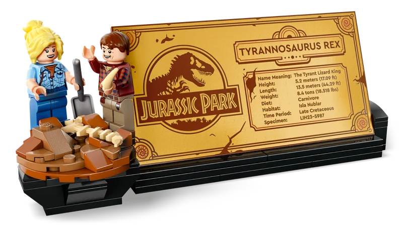 Скелет тираннозавра сзади, набор LEGO 76968