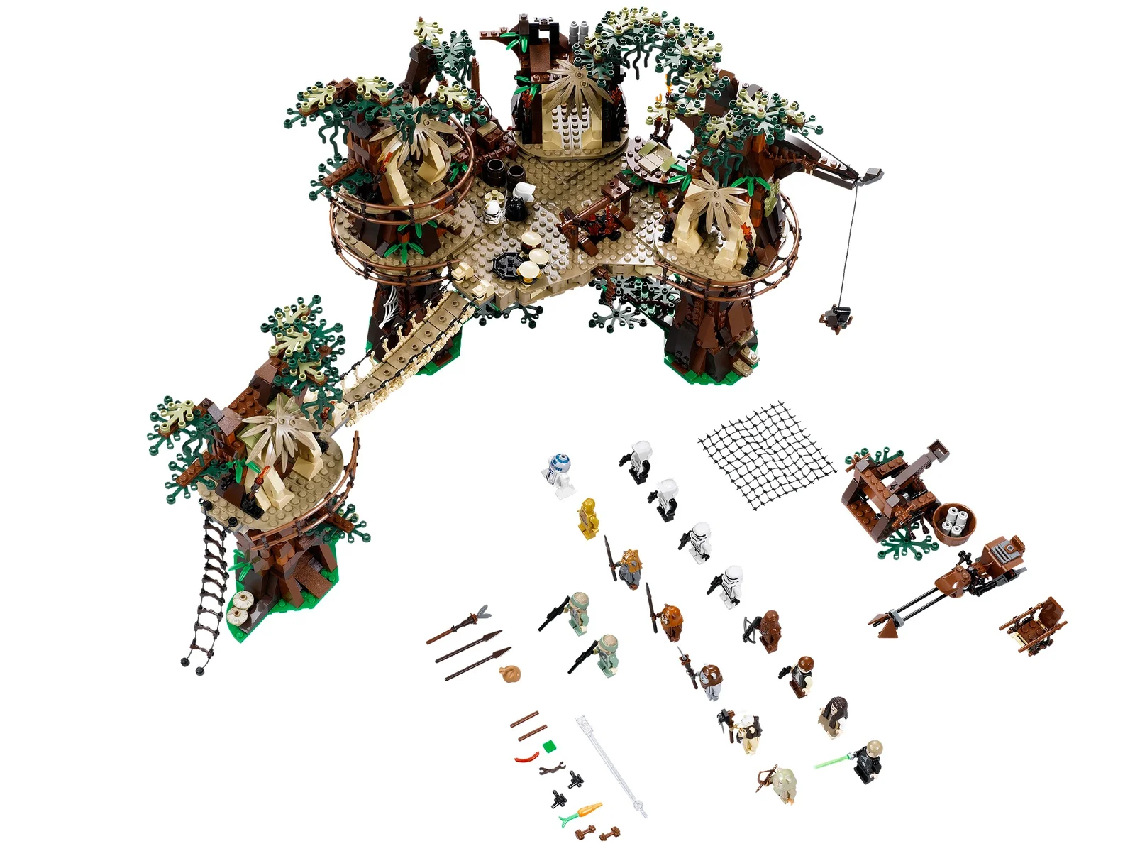 LEGO Ewok Village 10236 — многоуровневая деревня эвоков