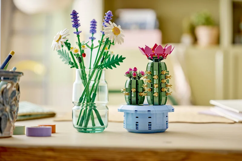 LEGO Цветущий кактус 11509 в составе коллекции — сочетание с набором Daisies