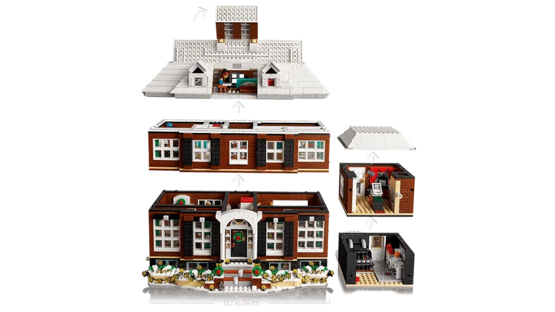 Сцена с зеркалом в ванной из набора LEGO Home Alone 21330