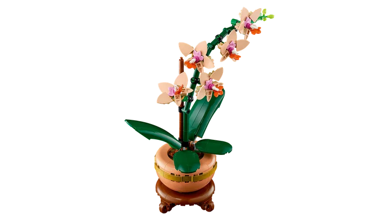 Детализация лепестков и листьев LEGO Mini Orchid 10343