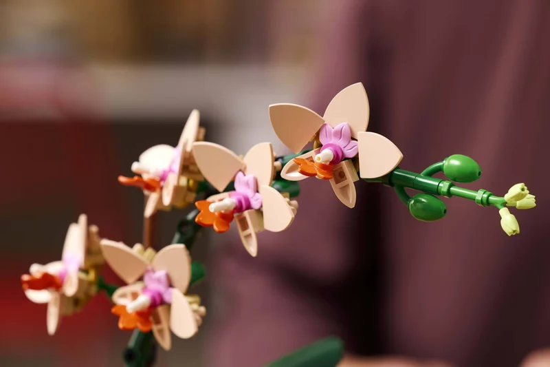 Процесс сборки LEGO Mini Orchid 10343