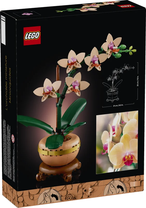 Боковая сторона коробки LEGO Mini Orchid 10343
