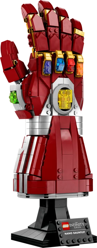 LEGO Nano Gauntlet 76223 — готовая нано-перчатка на подставке