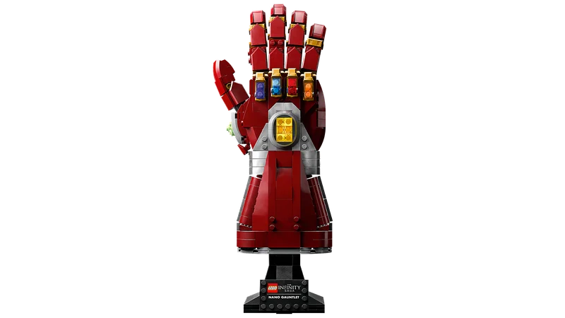 Подставка и табличка набора LEGO Nano Gauntlet 76223