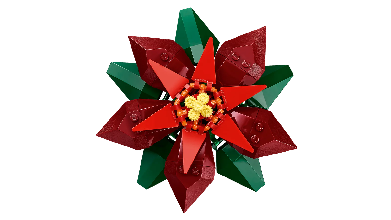 LEGO Poinsettia 10370 - жёлтые соцветия и детали цветка