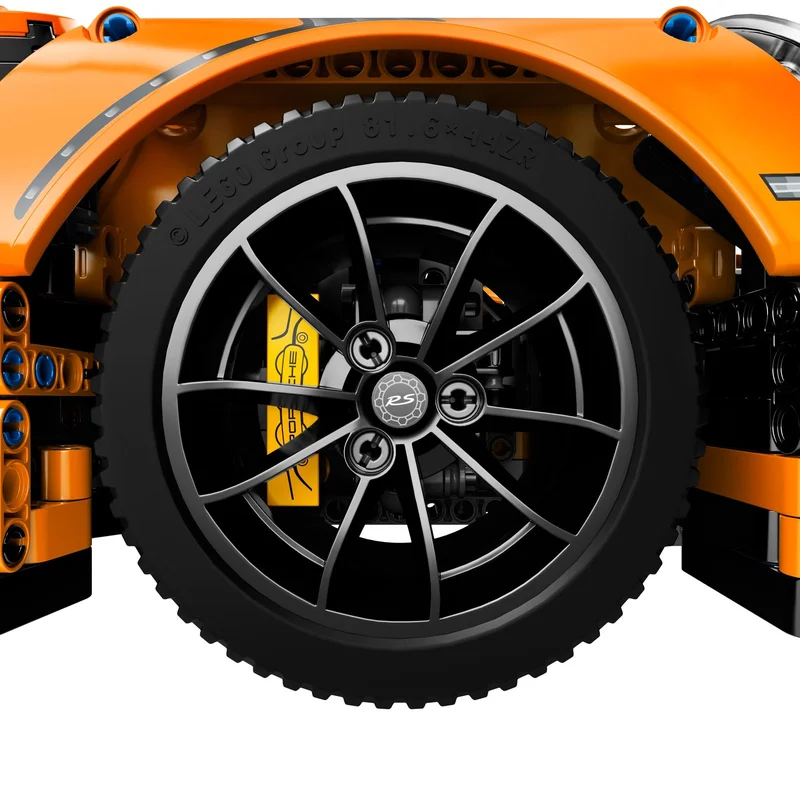 LEGO 42056 задняя крышка с шестицилиндровым двигателем