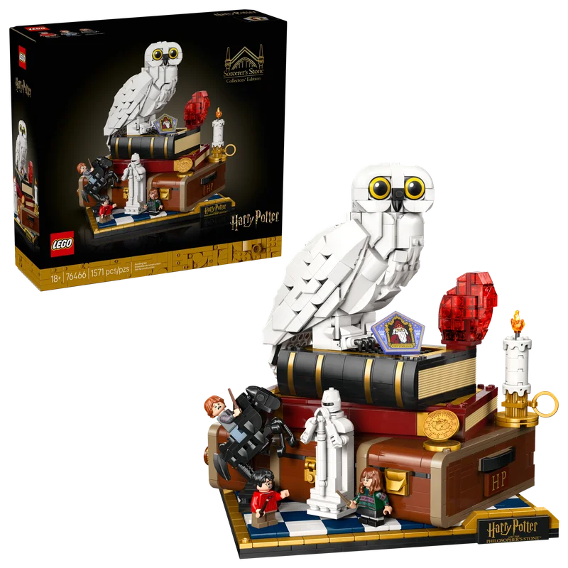 Коробка коллекционного набора LEGO Sorcerer's Stone 76466 со сценой из фильма