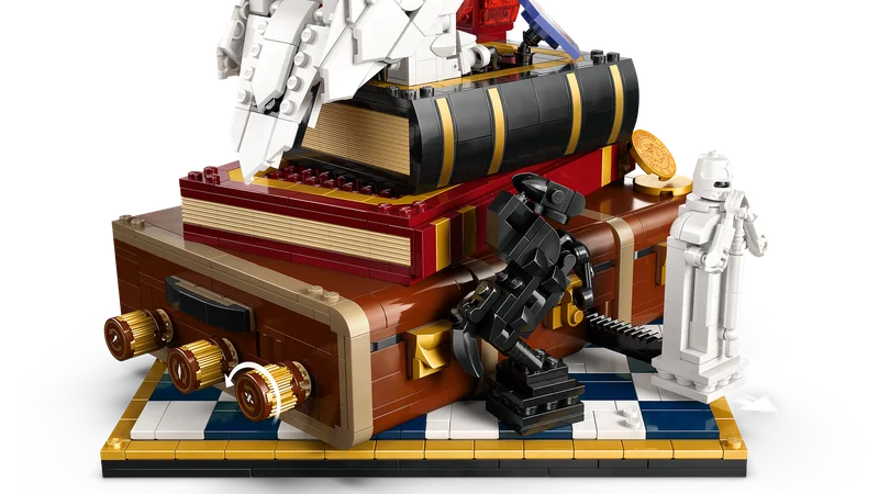 LEGO Sorcerer's Stone 76466 — поворотные механизмы и открывающийся сундук Гарри
