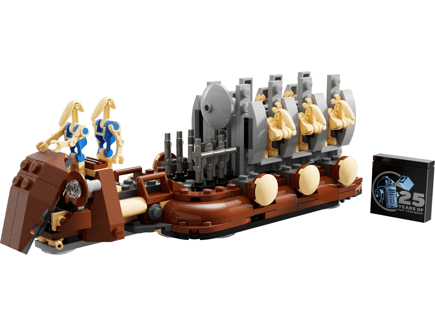 LEGO Trade Federation Troop Carrier 40686 — транспорт Торговой Федерации на белом фоне