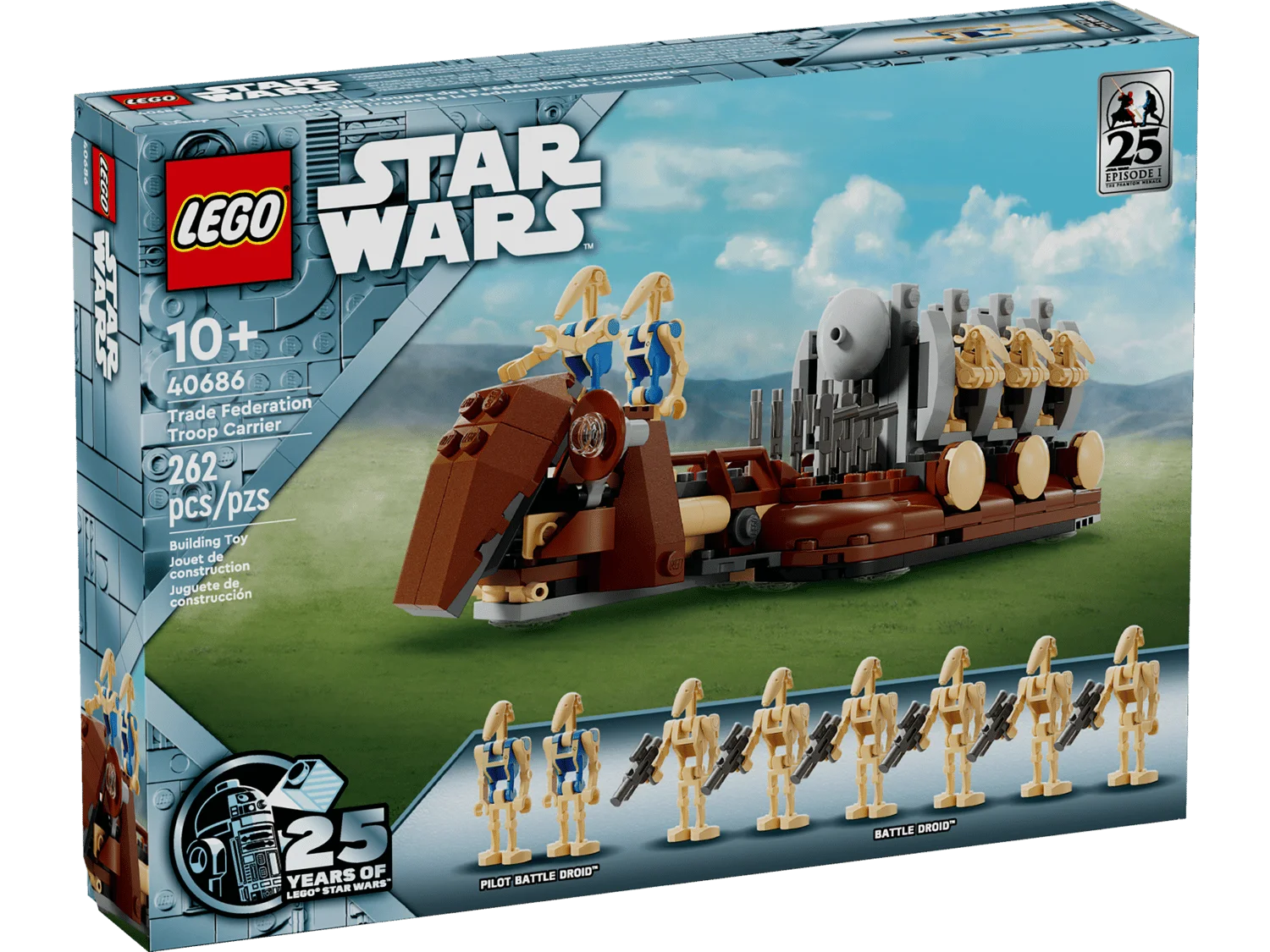 Коробка набора LEGO Trade Federation Troop Carrier 40686 с изображением модели