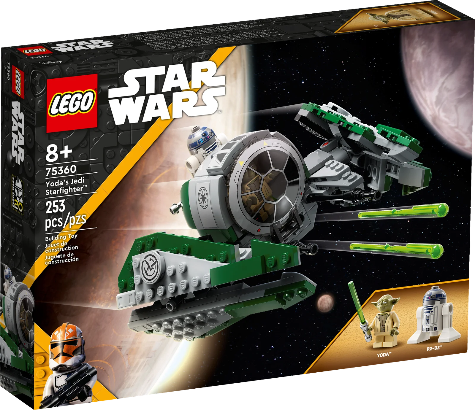 LEGO Yoda's Jedi Starfighter 75360 вид спереди