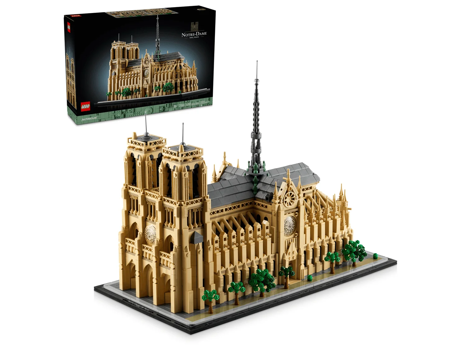 Коробка набора LEGO Notre-Dame de Paris 21061 4383 детали