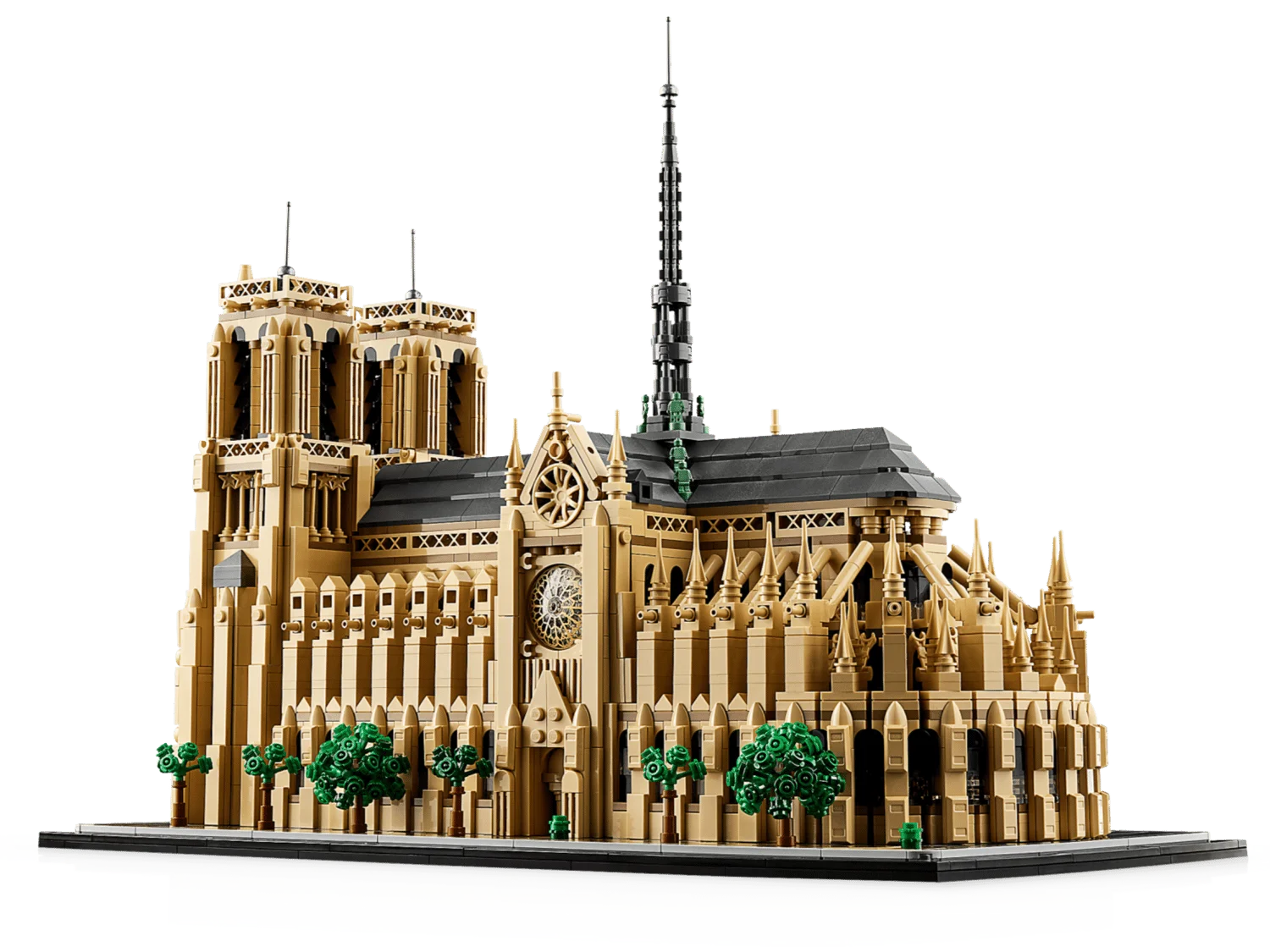 Фасад LEGO Notre-Dame de Paris 21061 с башнями