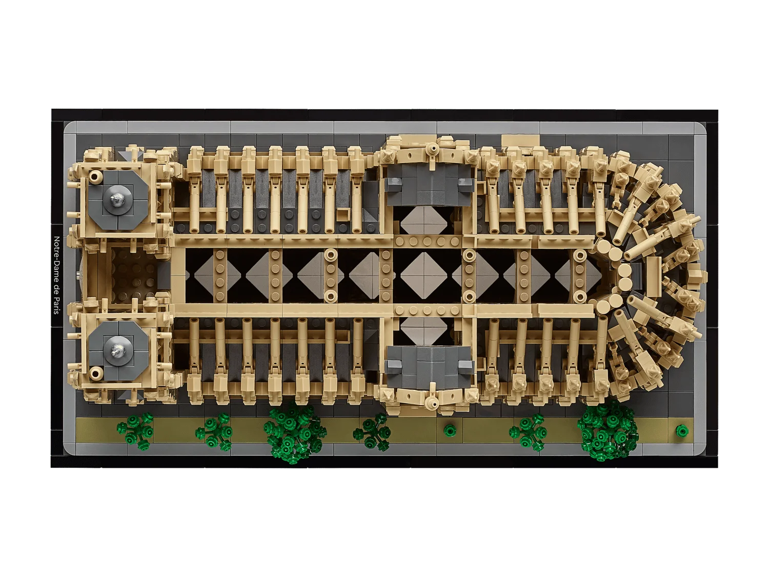 Вид сверху LEGO Notre-Dame de Paris 21061