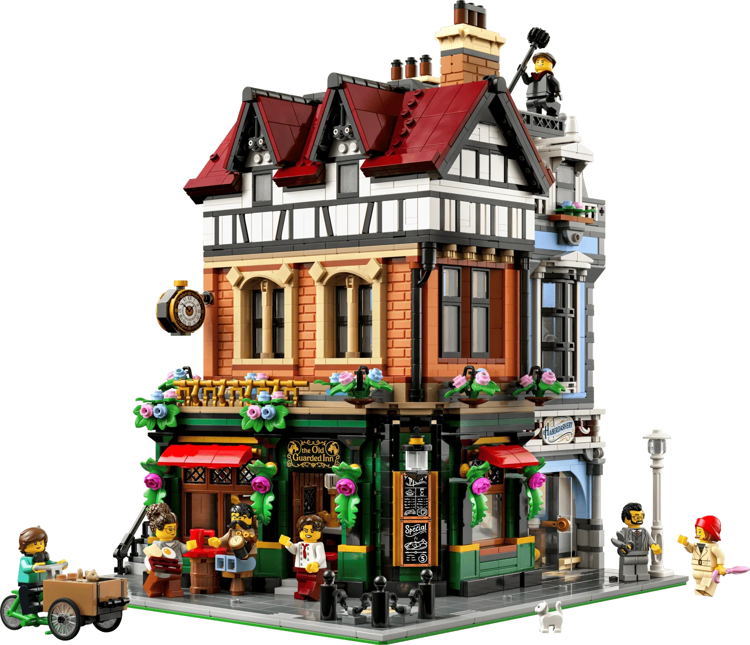 LEGO Tudor Corner 10350 улица Vintage Old Guarded Inn